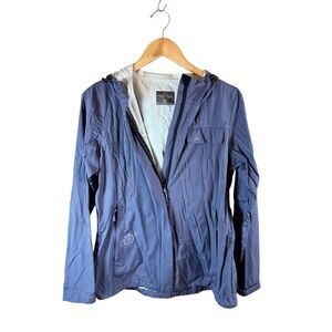 Paradox Outdoors Small Periwinkle Hooded Rain Jacket Full Zip